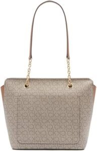 Hailey Signature Top Zip Chain Tote