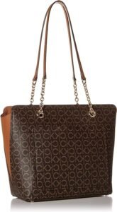 Signature Top Zip Chain Tote