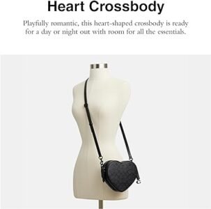 Coated Canvas Signature Heart Crossbody