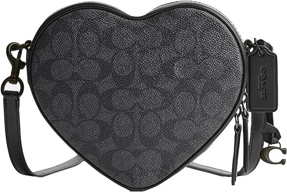 Coated Canvas Signature Heart Crossbody